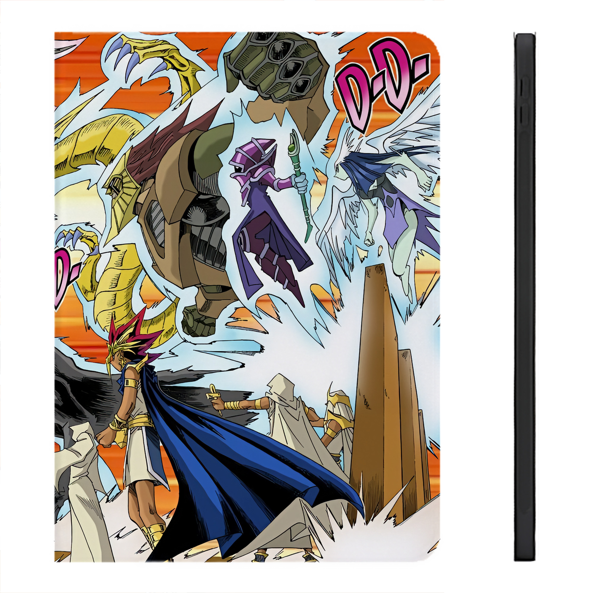 （画像用） 遊☆戯☆王 Yu-Gi-Oh! IPadケース ペンホルダー付き ブックスタイルデザイン